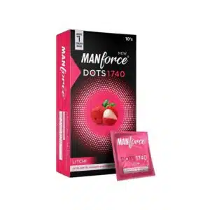 Manforce Litchi flavour 1740 Dotted Condoms 10s