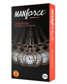 Manforce OVERTIME Orange flavour Condoms