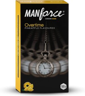 Manforce OVERTIME Pineapple flavour Condoms
