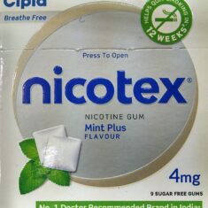 NICOTEX 4MG MINT PLUS FLAVOUR CHEW GUM