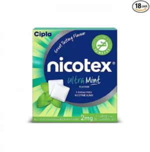 Nicotex 2mg Chewing Gums Sugar Free Ultra Mint