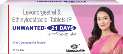 Unwanted 21 Days Women Contraceptive Pills